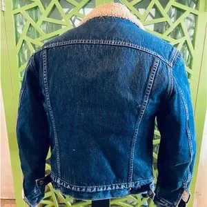 Levi s Vintage Denim Sherpa Trucker Jacket 71500 04 Small